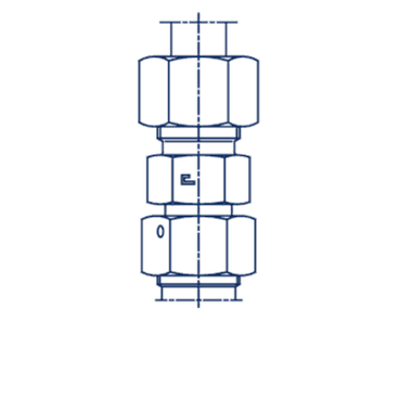 Соединение PNF DS16 24х1.5 (корпус) не редукционное