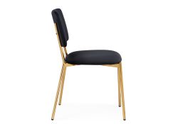 Стул на металлокаркасе Armond black / gold
