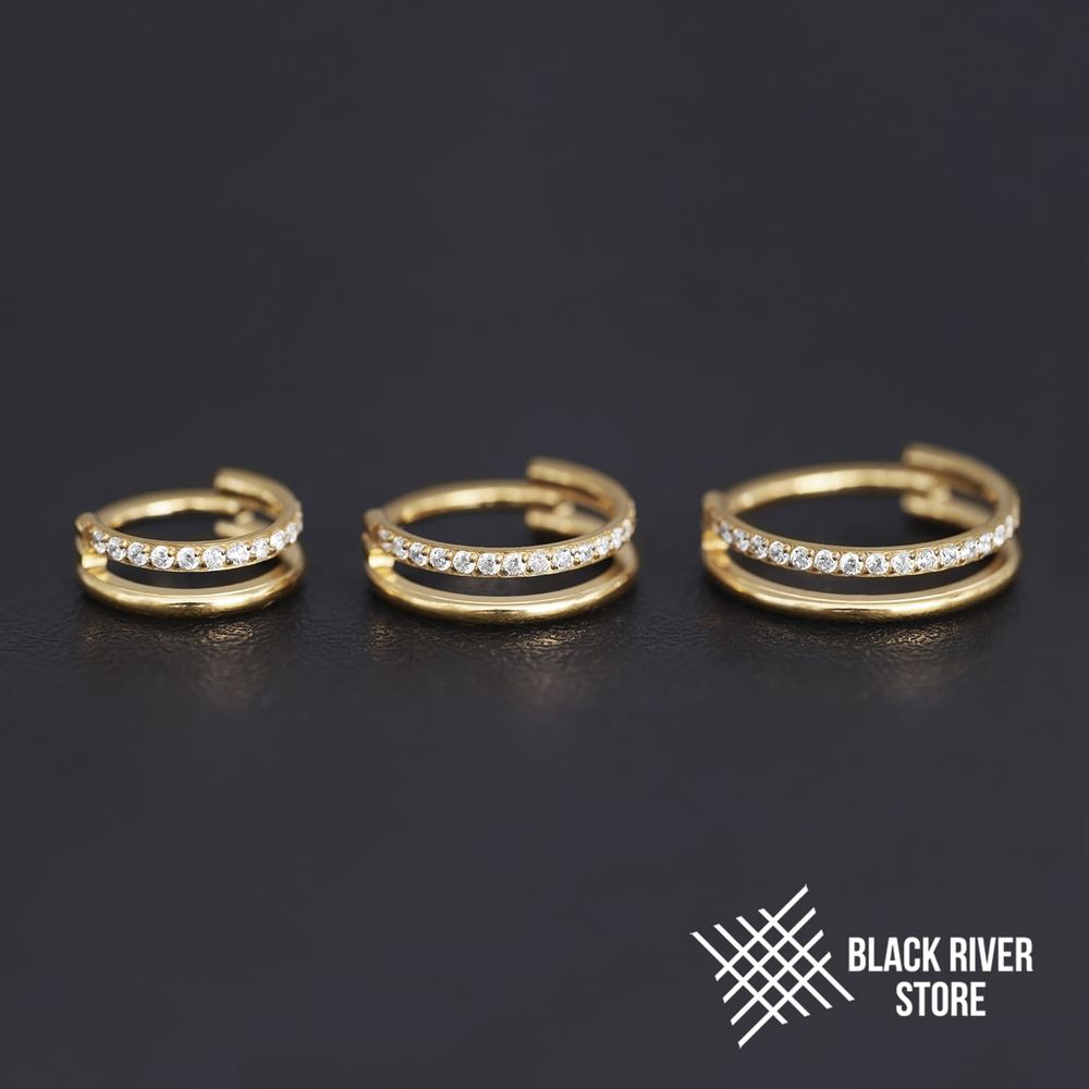 Кликер Cuff Crystal PVD Yellow 1.2мм
