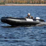 Надувная ПВХ-лодка BADGER Heavy Duty 470 AL, Серый