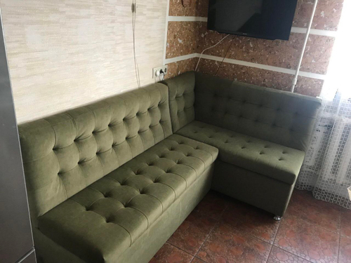 Диван угловой Спектрум с прямым углом СП (зеленый)