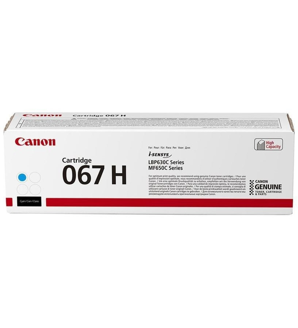 Canon Тонер-картридж/ CRG 067 H C  Cyan for MF651Cw/MF655Cdw/MF657Cdw/LBP631Cw/LBP633Cdw