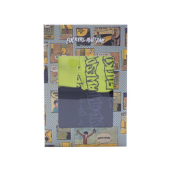 Мужские трусы-боксеры Fucking Awesome Stamp Logo Two Pack 3M/Black 3M/Yellow - L