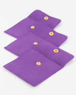 Мешочек замшевый плоский с кнопкой 80×80 мм LIKE