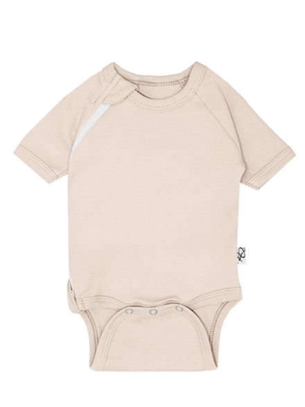 Боди на молнии с коротким рукавом Светлый кофе RinaAmari