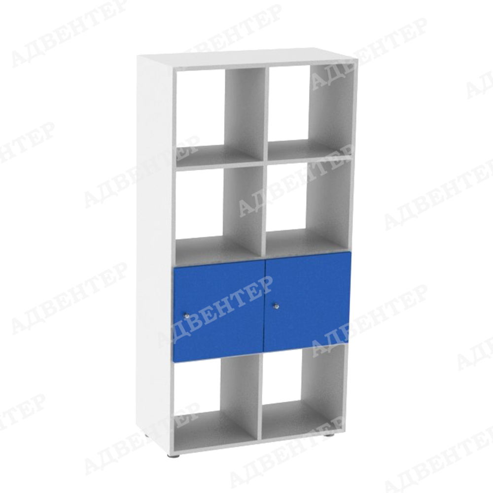 Стеллаж вертикальный 8 с дверцами