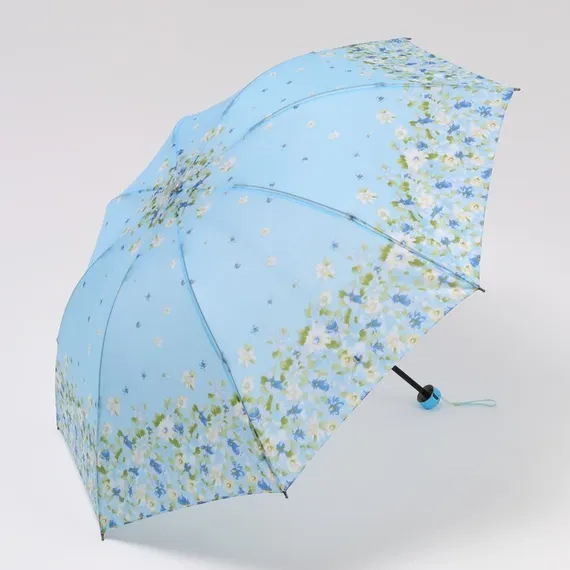 Зонт механический «Цветочная фантазия», 4 сложения, 8 спиц, R = 47 см, цвет МИКС