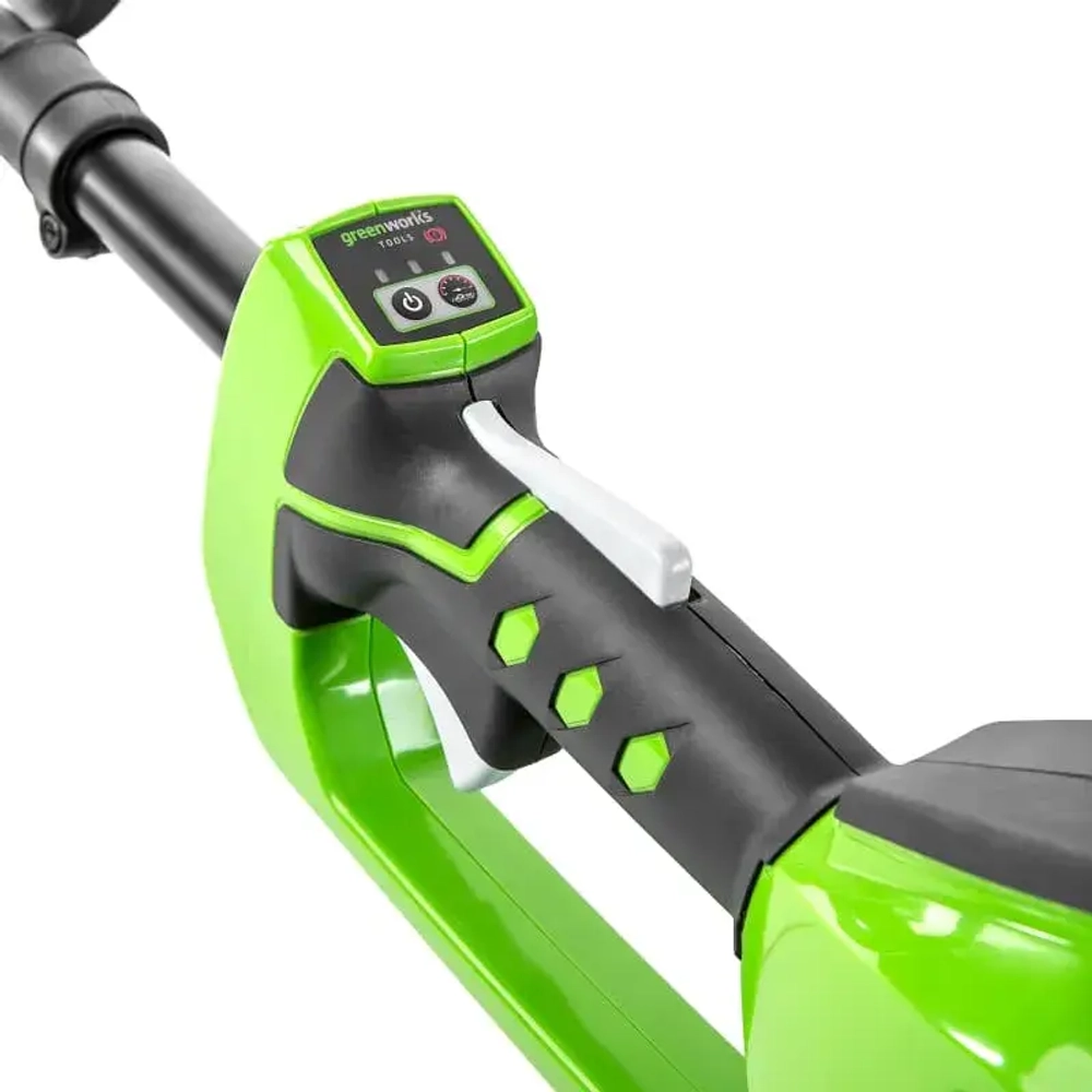 Комплект: триммер аккумуляторный, аккумулятор (2 шт.), зарядное устройство Greenworks GD82LT/G82B5/G82B2/G82C 2110607/2914607/2914907/2914707