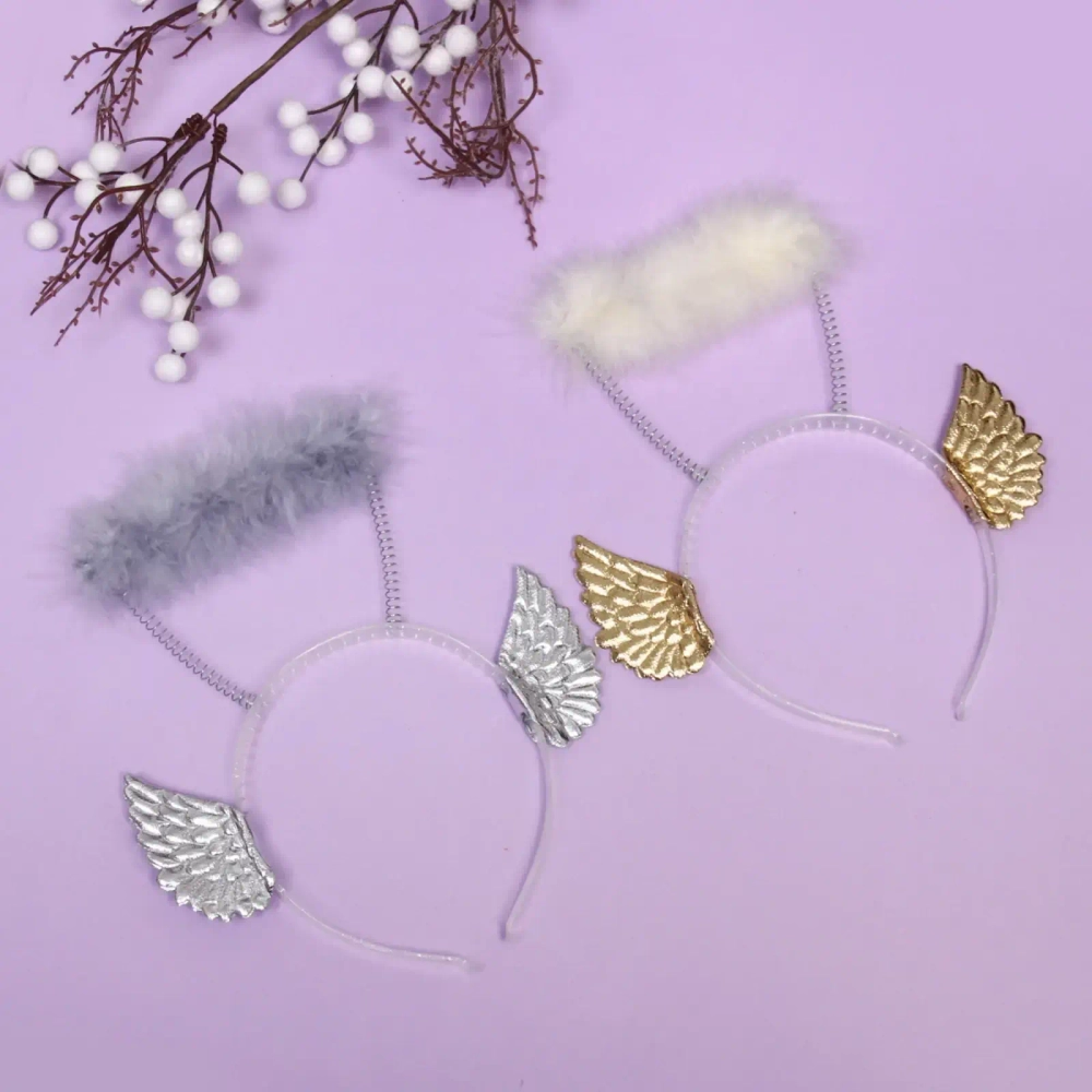 Ободок карнавльный «Нимб ангела», микс