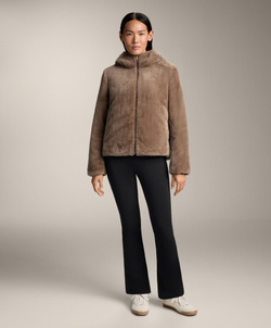 Oysho Двусторонняя утепленная куртка FELLEX® AEROGEL из искусственного меха, норка