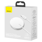 Беспроводная зарядка Baseus Simple Mini Magnetic Wireless Charger - White