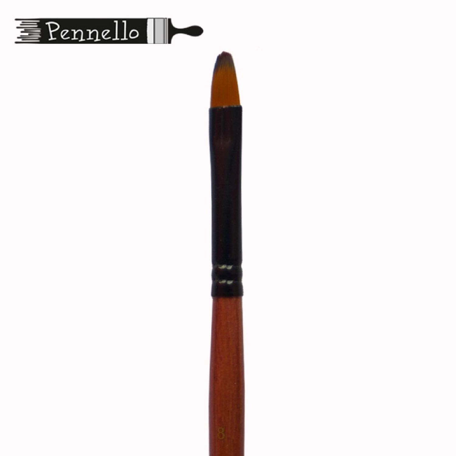 кисть Pennello синтетика овальная №4 короткая ручка