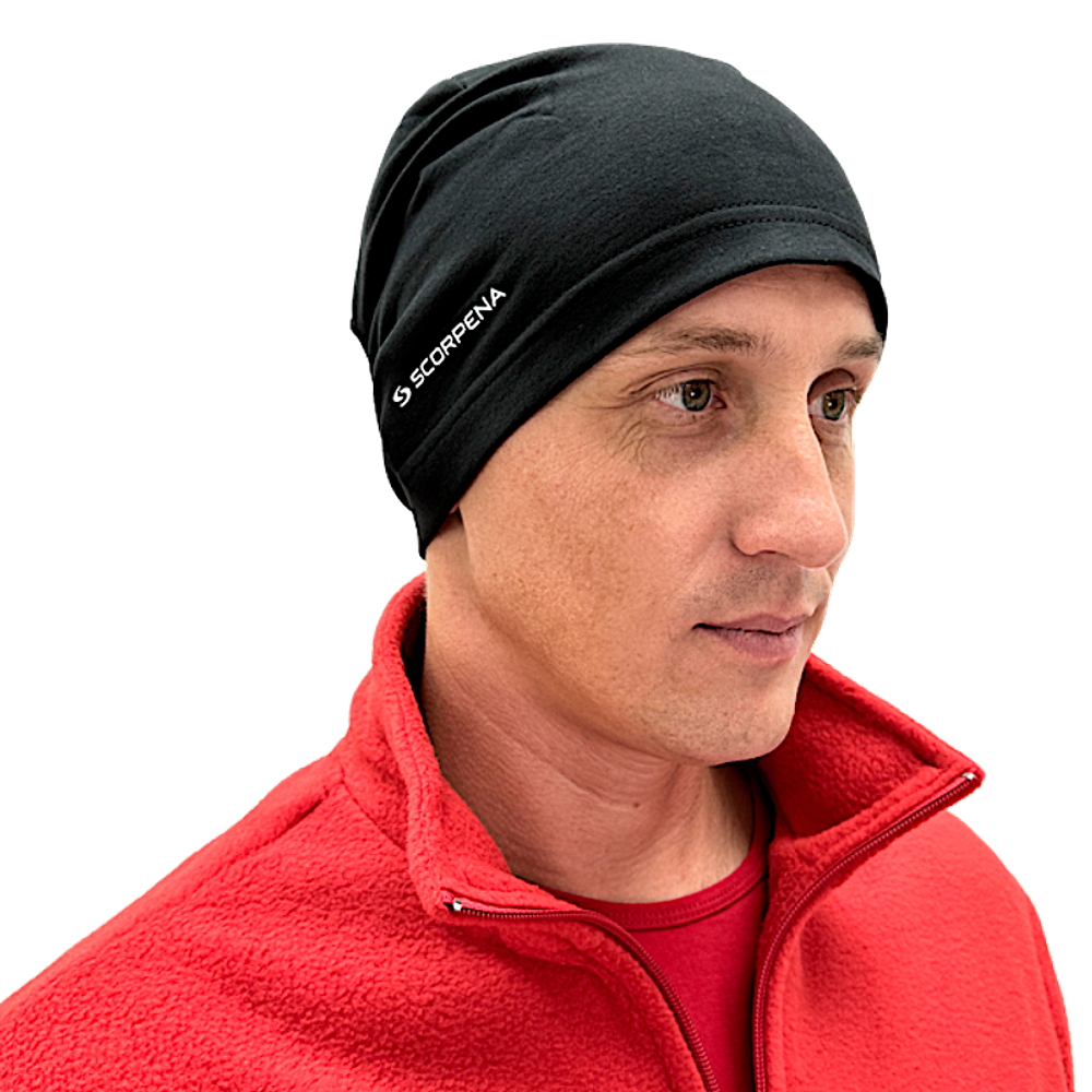 Шапка Scorpena Collection спортивная тонкая Чёрная