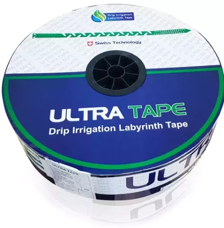 Капельная лента Ultra Tape, 3000м, шаг 10см, вылив 1,3 л/час, щелевая,  6 милс