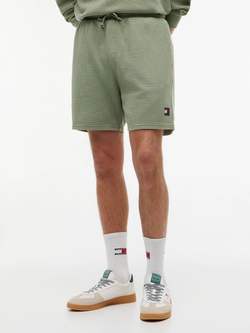 Шорты Tommy Jeans Waffled Beach Garment Dyed Spring Olive