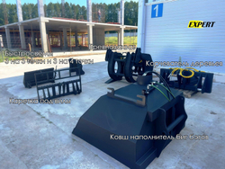 Вилы с кареткой на Фронтальный погрузчик Bizon