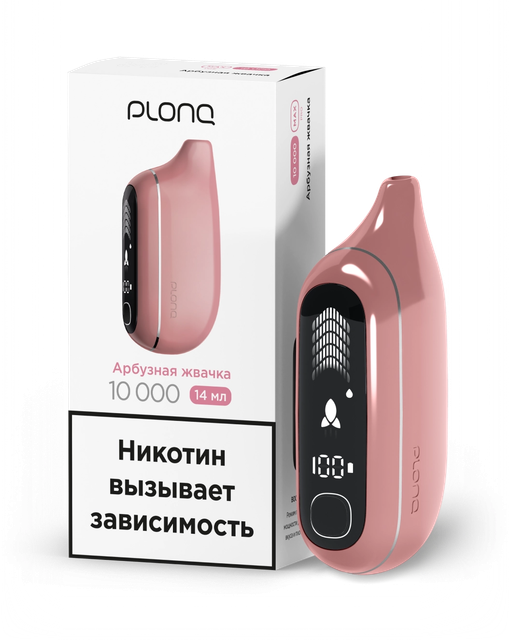 Одноразовый Pod Plonq MAX PRO - Арбузная Жвачка (10000 затяжек)