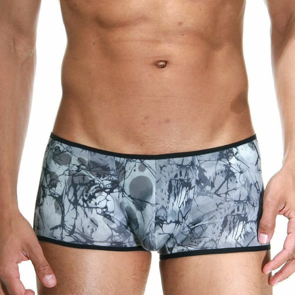 Мужские трусы хипсы серые с черной окантовкой Cosmos Colors GW30_GB