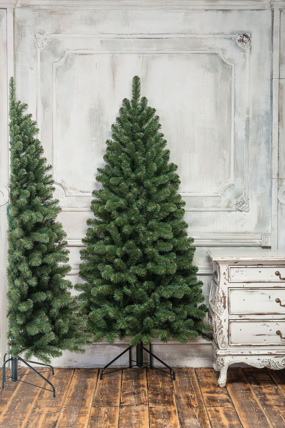 узкая елка половинка пристенная-угловая "Эльза"