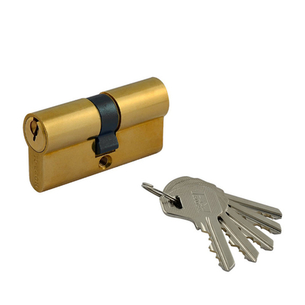 Цилиндровый механизм Нора-М Л-60 (30-30), ключ/ключ, золото