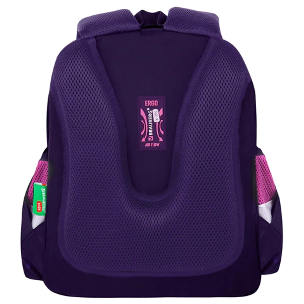 Ранец BRAUBERG KIDS STANDARD, 2 отделения, Curious cat, 36х28х14 см, 273145