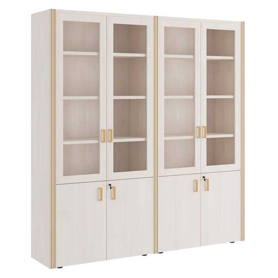 Композиция 2 Шкаф для бумаг 4 створки 195x42x206
