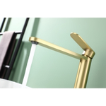 Смеситель для раковины высокий Raglo R10.15.03, золотой сатин