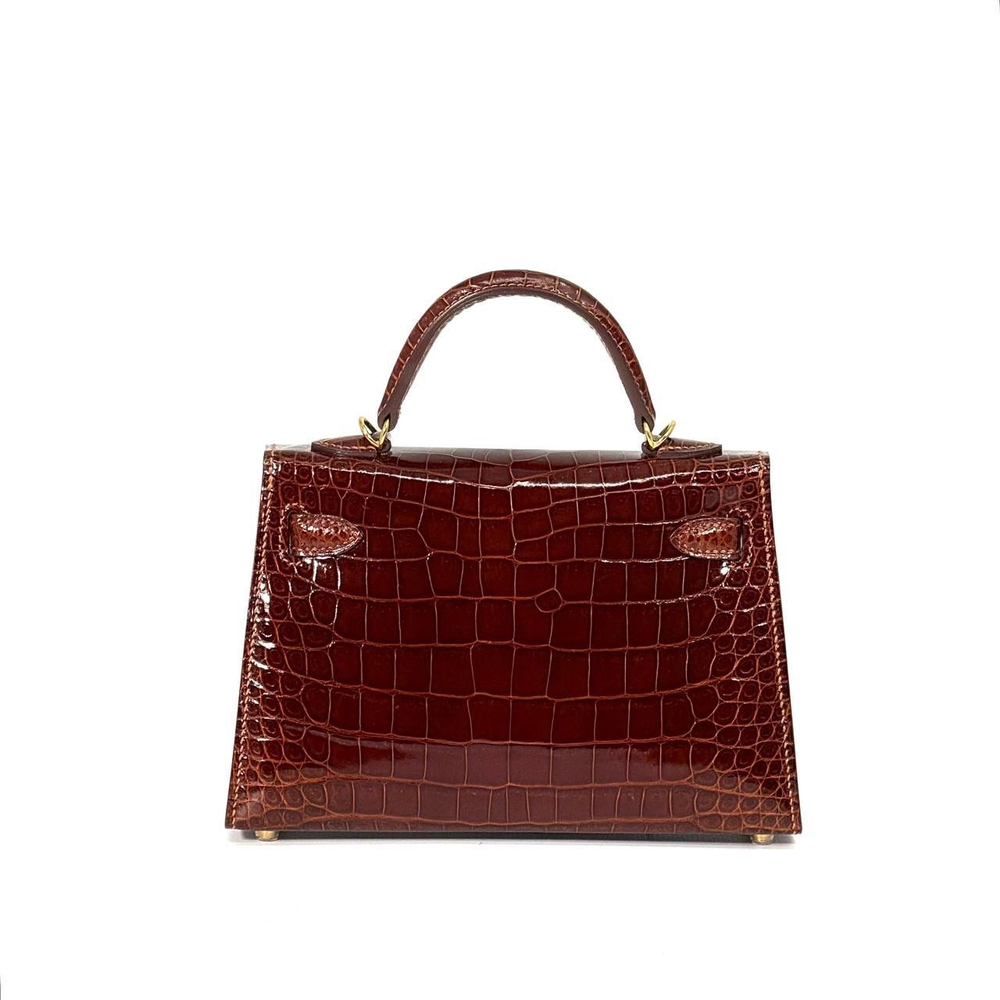 Сумка Hermes из кожи крокодила 20 см