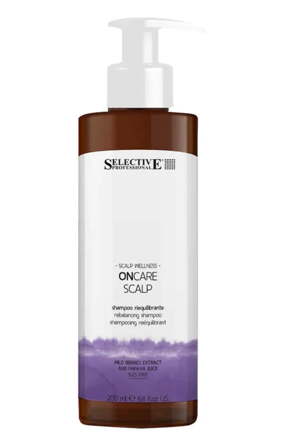 OnCare Scalp Шампунь для восстановления баланса кожи головы с избыточным образованием кожного сала Selective, 200мл