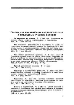 Путеводитель по журналу Радио за 1950-1959 гг. | С. Матлин