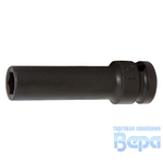 Головка 1/2" DR 19мм 6-гранная ударная удлиненная тонкая L= 80 mm ROCK FORCE