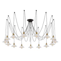 Citilux Эдисон CL451151 Люстра паук Венге Бронза