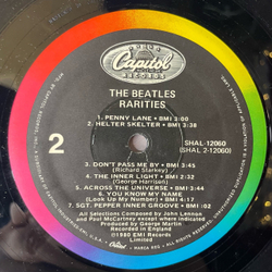 Винтажная виниловая пластинка LP The Beatles Rarities (США 1980)