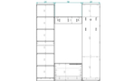 Прихожая Лорена Пакс-4 Дуб Золотистый U1148 185*40*220 см, Желтый   Фиеста