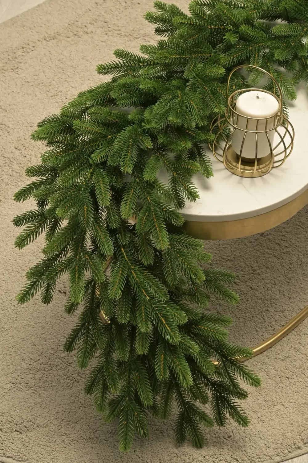 хвойная гирлянда из литой хвои "Венецианская"