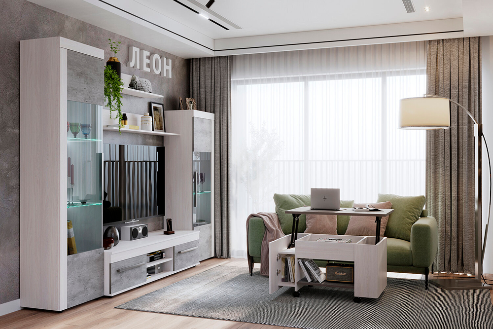 Гостиная модульная Леон. Комплект 1