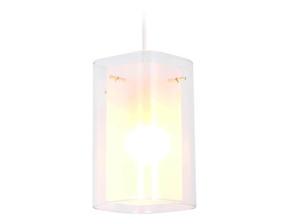 Подвесной светильник TR3680 GD/CL/FR золото/прозрачный/белый матовый E14 max 40W D110*950