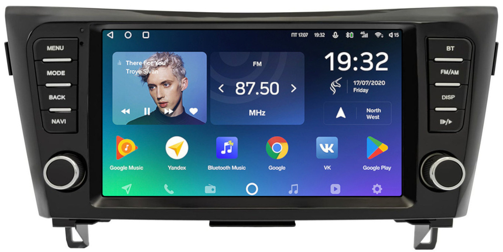 Магнитола для Nissan X-Trail T32, Qashqai J11 2014-2022 (без штатного 360, рамка с крутилками) - Teyes SPRO+ на Android 10, ТОП процессор, 4Гб+32Гб, 4G SIM-слот 