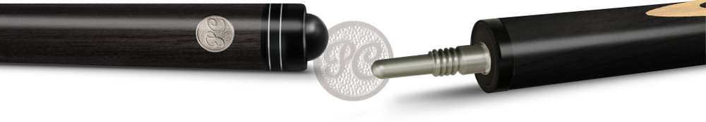 10-1У Кий Классик 13 запильный 2 РС, черный граб/граб