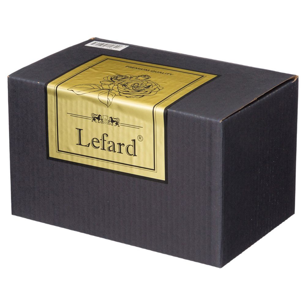 МАСЛЕНКА "LEFARD GOLD GLASS" 17,5*10,5 СМ. ВЫСОТА=9 СМ. (КОР=24ШТ.)
