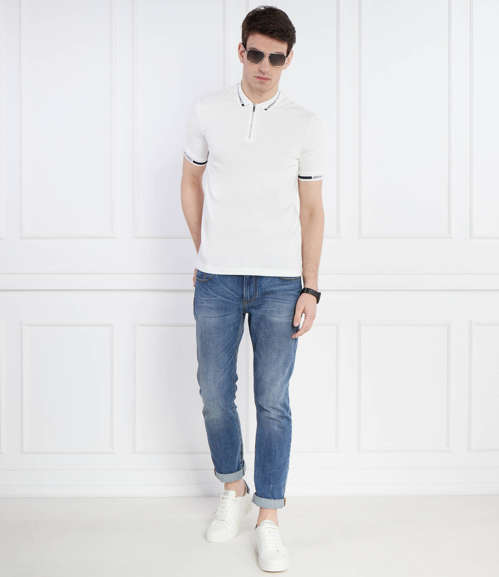 Поло Armani Exchange - белый(3DZFLH ZJM5Z)