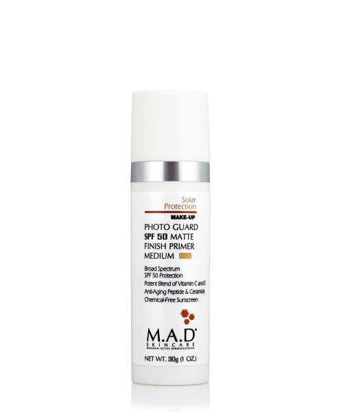 M.A.D. PHOTO GUARD SPF 50 MATTE FINISH PRIMER MEDIUM Матирующий крем-праймер с защитой SPF50 Medium