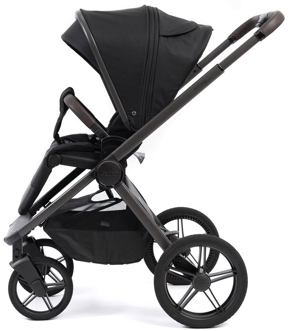 Детская коляска Peppy Monaco Thermo 3 в 1 с автокреслом Verona Black Black