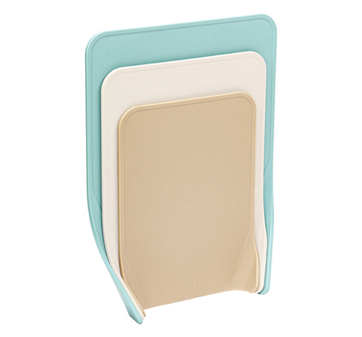 Набор разделочных досок из 3х шт ТРИНИТИ с удобным изгибом разных цветов (S:25×18,5см, M:29,5×22см,L:34×25,5см)