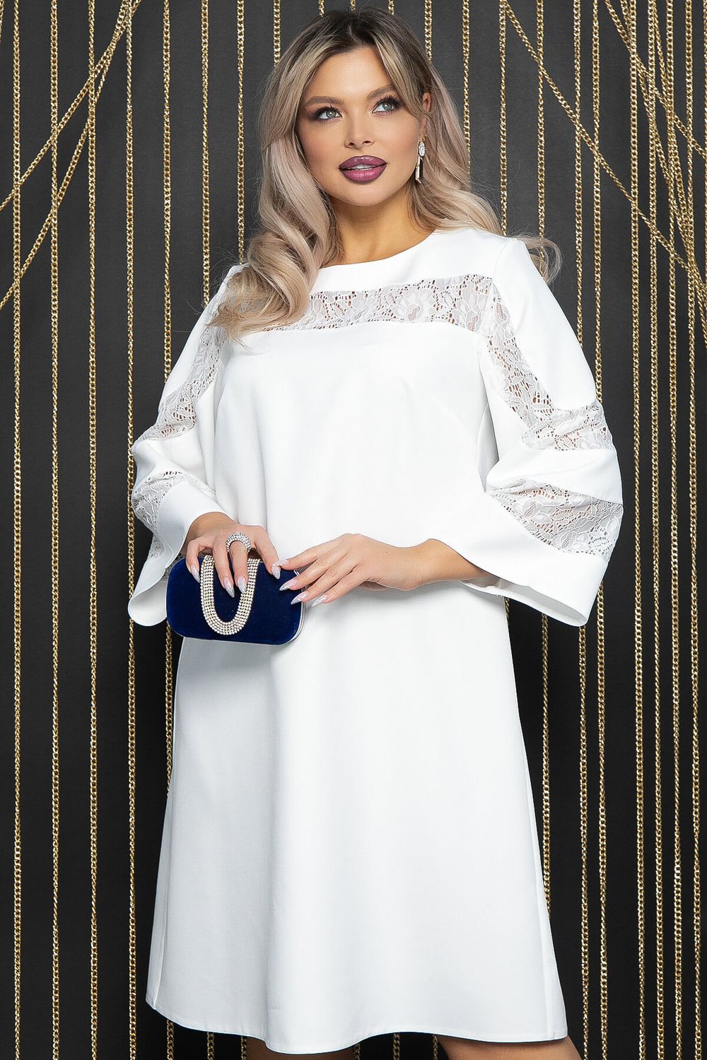 Платье с кружевом Роскошный выход (айвори) П14400-13М LT Collection