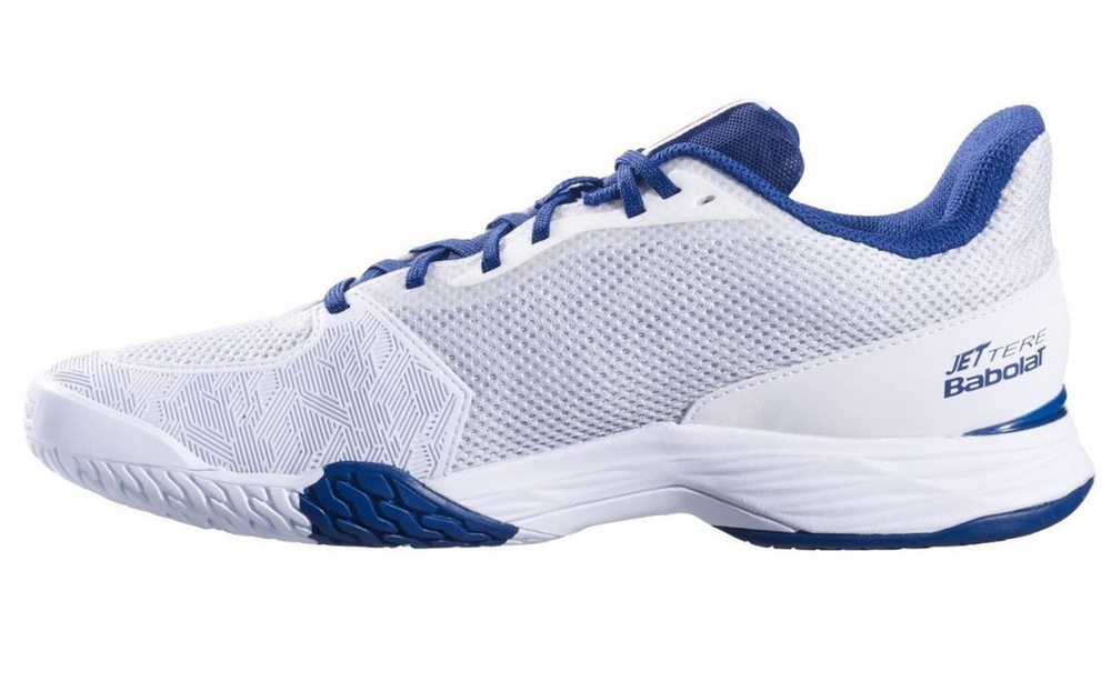 Мужские кроссовки теннисные Babolat Jet Tere All Court Men - white/estate blue