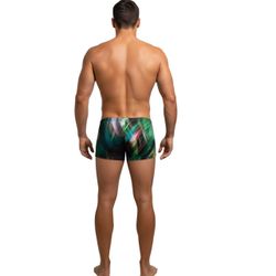 Мужские трусы боксеры зеленые с принтом Cosmos Colors CP30_PRO