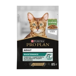 Pro plan 85 г пауч влажный  корм для взрослых кошек, кусочки с ягненком, в желе