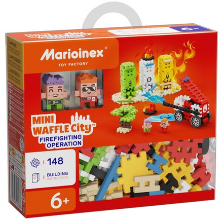 Marioinex - Мини-конструктор Waffle CITY Пожарная акция 148 шт. 906286
