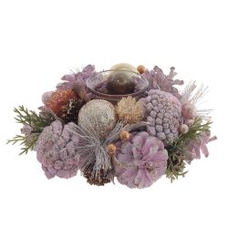 GAEM Подсвечник "Новогодняя композиция", L18 W18 H9 см